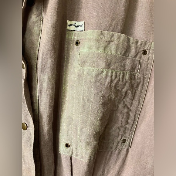 Vintage 80’s Nok Nok embroidered cotton jumpsuit utility suit - Picture 6 of 15